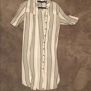 Black and white striped Topshop dress US 2